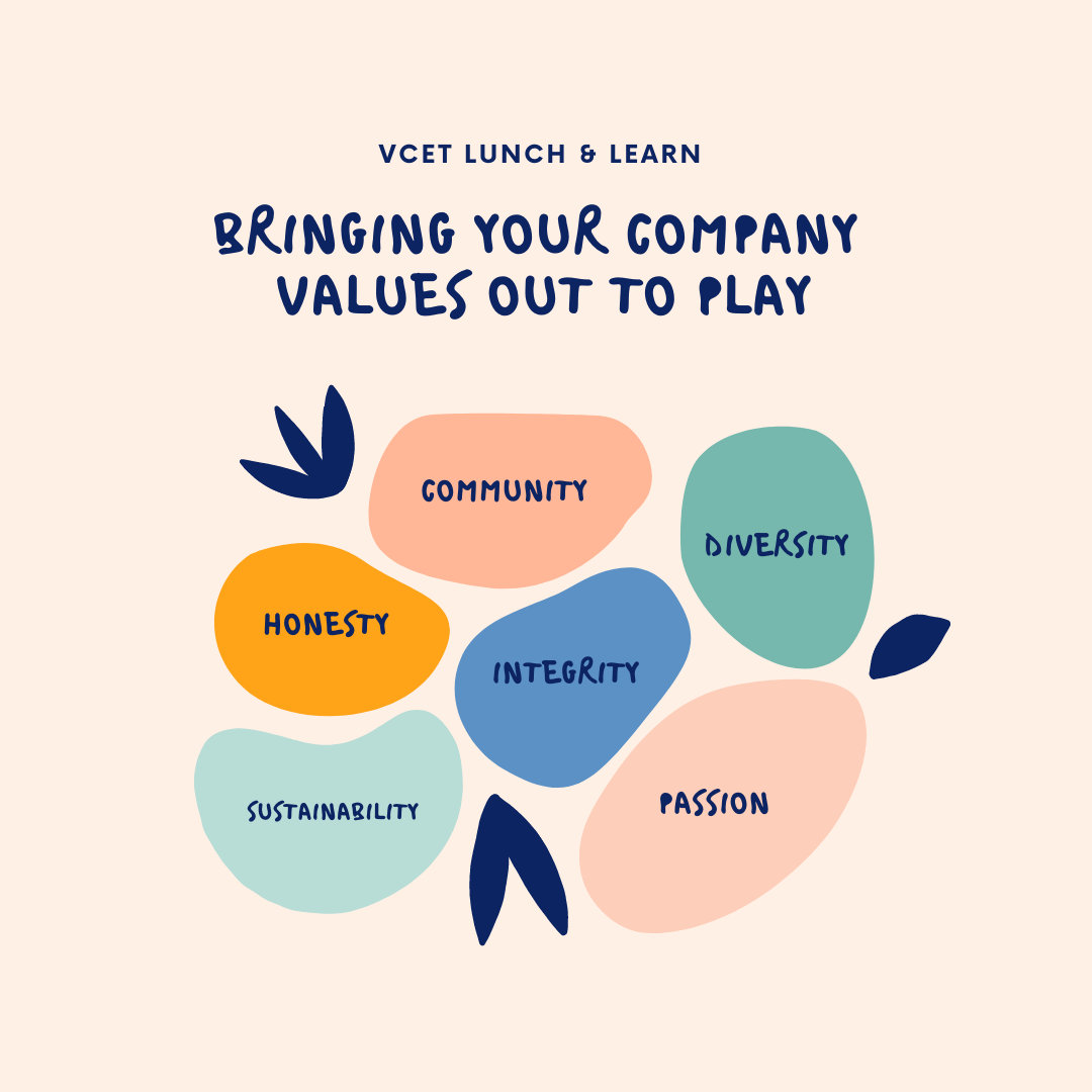 VCET Lunch & Learn: Bringing Your Company Values Out to Play