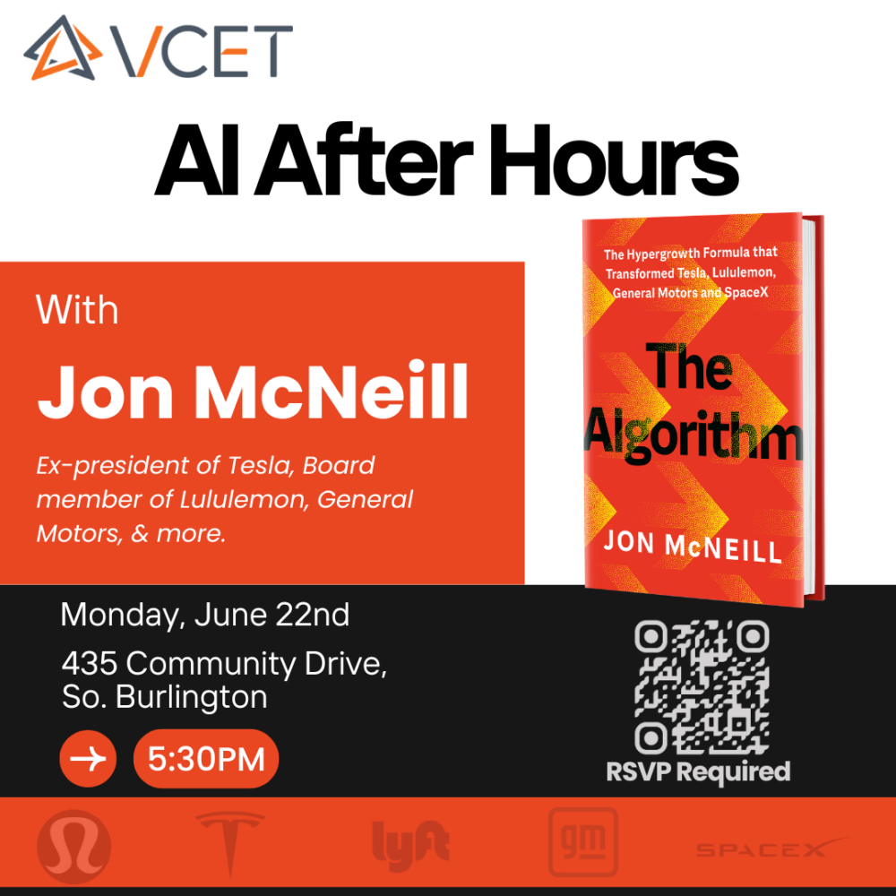 Ex-Tesla President Jon McNeill To Join VCET’s AI After Hours